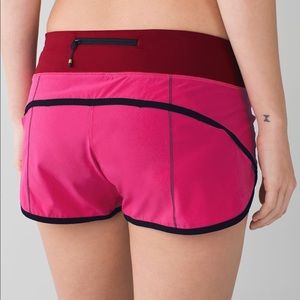 Lululemon Speed Up Shorts Jeweled Magenta Size 6